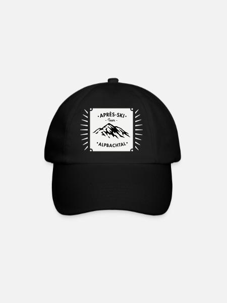 Après-Ski ALPBACH - Baseballkappe - Schwarz/Schwarz