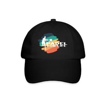 Padel Paddle Raquette Tennis Sport I Cadeau - Casquette classique - noir/noir - Devant