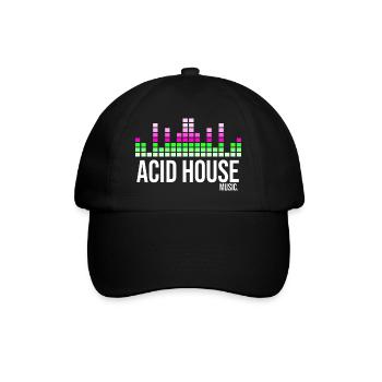 Acid house music - Baseball Cap - black/black - Front