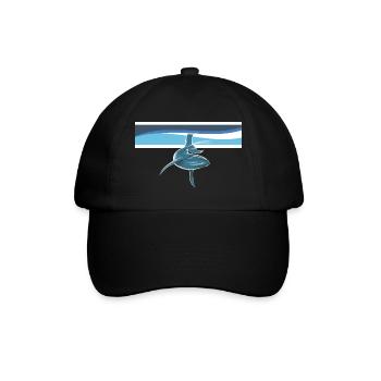 Baleine à bosse - Casquette classique - noir/noir - Devant