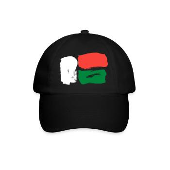 Madagascar Flag - Brush Strokes - Baseball Cap - black/black - Front