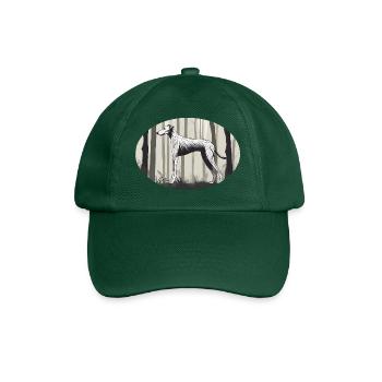 Profile of a Lurcher - Baseball Cap - bottle green - Front