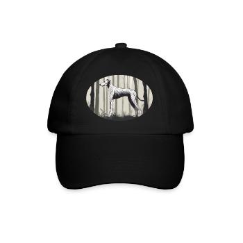 Profile of a Lurcher - Baseball Cap - black/black - Front