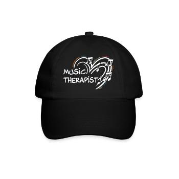 Musicothérapeute Appréciation Musicien de musique - Casquette classique - noir/noir - Devant