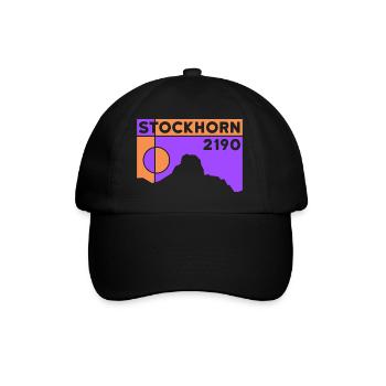 Stockhorn Thun Berner Oberland Wanderung Wandern - Baseballkappe - Schwarz/Schwarz - Vorne