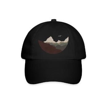 Mountains - Baseball Cap - black/black - Front