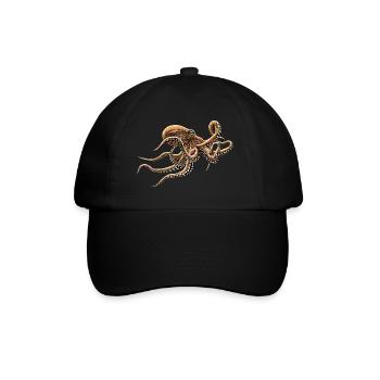 KRAKE - Baseballkappe - Schwarz/Schwarz - Vorne