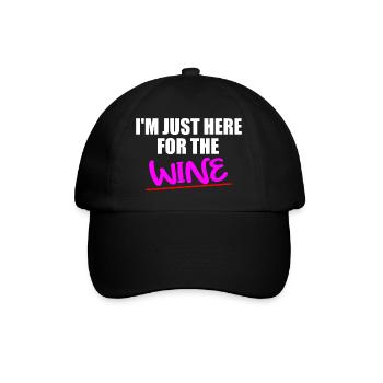 Juste là pour la citation amusante du vent - Casquette classique - noir/noir - Devant