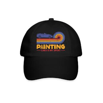 Painting Cars Is My Sport - Auto Lacquer Gift - Baseball Cap - black/black - Front