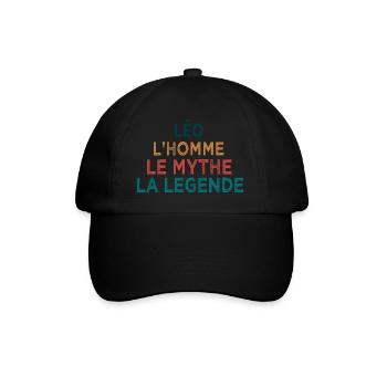 Léo la légende - Casquette classique - noir/noir - Devant