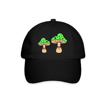 Champignons hypnotiques - Casquette classique - noir/noir - Devant