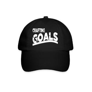 statement competition goal funny quote imagination - Baseballkappe - Schwarz/Schwarz - Vorne