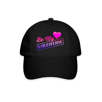 Liebe mich Valentinstag Alles Gute zum Valentinstag Valentinstag - Baseballkappe - Schwarz/Schwarz - Vorne