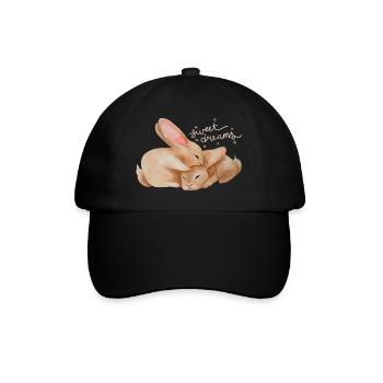 Cuddly bunnies - Baseball Cap - black/black - Front
