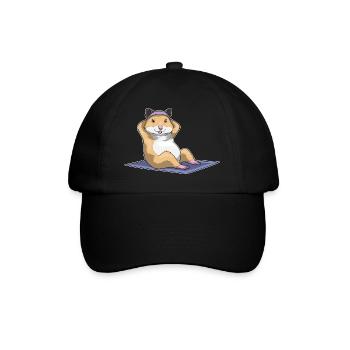 Hamster Abdominal Muscle Training Bodybuilding - Baseball Cap - black/black - Front