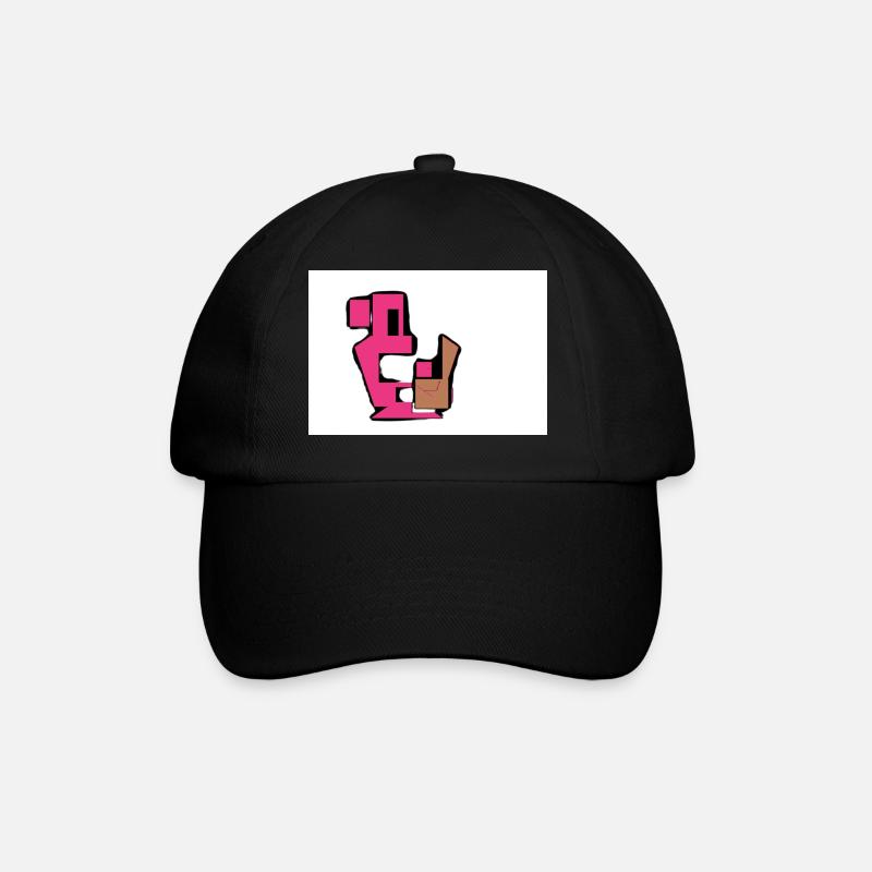Essen-Monster - Baseballkappe - Schwarz/Schwarz