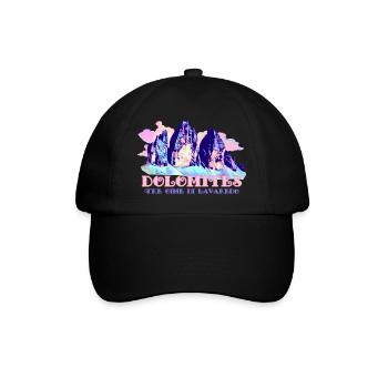 Dolomites Tre Cime di Lavaredo Three Peaks Hiking - Baseball Cap - black/black - Front