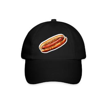 Bratwurst - Casquette classique - noir/noir - Devant