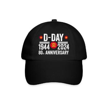 Normandy D-Day 80th Anniversary 1944 2024 - Baseball Cap - black/black - Front