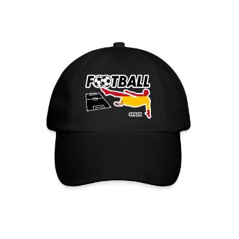 Fièvre du football Espagne - Casquette classique - noir/noir - Devant