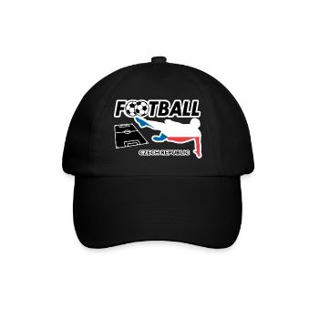 La fièvre du football République tchèque - Casquette classique - noir/noir - Devant