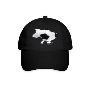 Ukraine Map Frames Real Football - Baseball Cap - black/black - Front