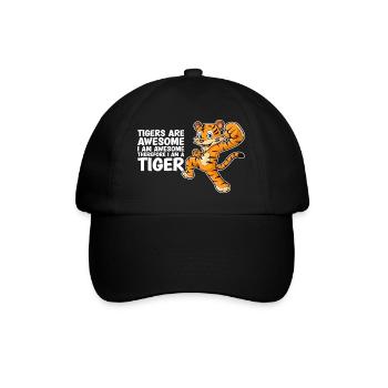 Tigers Are Awesome I'm Awesome Tiger Lover - Baseball Cap - black/black - Front