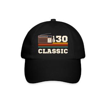 Anniversary 1930 retro classic - Baseball Cap - black/black - Front