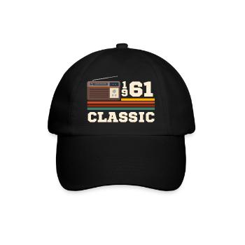 Anniversary 1961 retro classic - Baseball Cap - black/black - Front