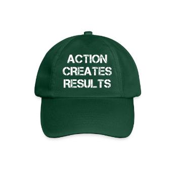 Action Creates Results - Baseball Cap - bottle green - Front