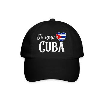 J’adore Cuba, made in Cuba - Casquette classique - noir/noir - Devant
