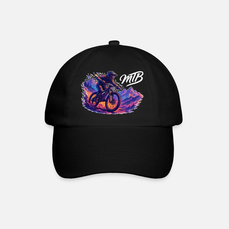 MTB Mountain Biking Mountain Biker Hobby Gift - Baseball Cap - black/black