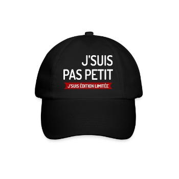 T SHIRT J'SUIS PAS PETIT J'SUIS ÉDITION LIMITÉE  - Casquette classique - noir/noir - Devant