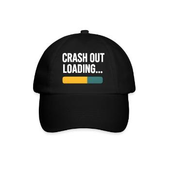Crash Out Loading Bar, drôle de dicton - Casquette classique - noir/noir - Devant