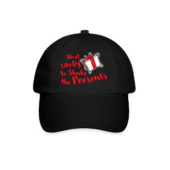 Le plus susceptible de secouer les cadeaux Noël Fun - Casquette classique - noir/noir - Devant