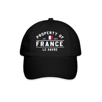 From France Le Havre Brand - Baseball Cap - black/black - Front