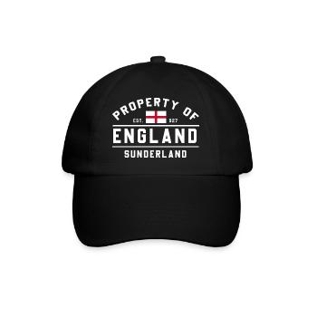 England Immobilien Sunderland - Baseballkappe - Schwarz/Schwarz - Vorne