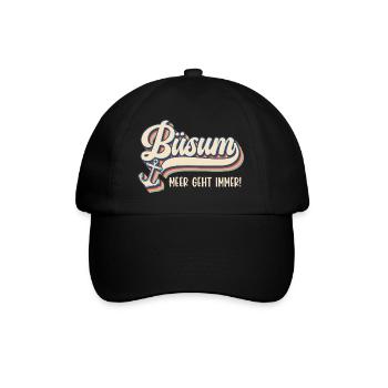 Vacances à la mer du Nord LA MER DEVIENT TOUJOURS DRÔLE - Casquette classique - noir/noir - Devant
