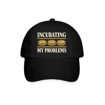 microbiology - Baseball Cap - black/black - Front