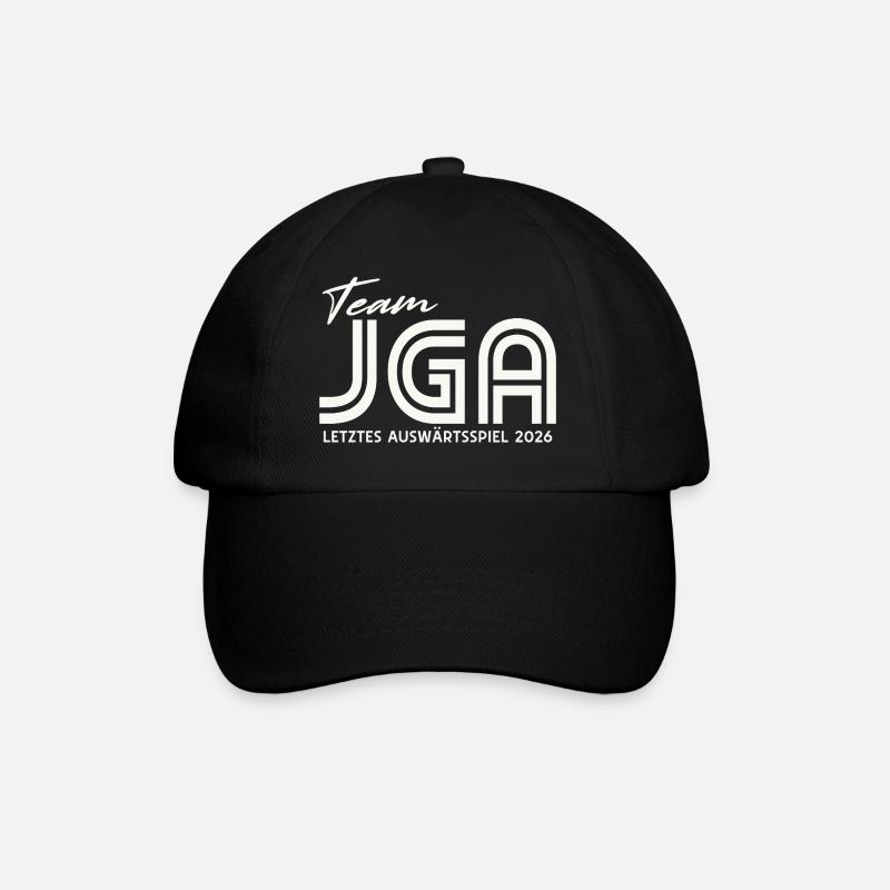 JGA 2026 Team Bräutigam Junggesellenabschied - Baseballkappe - Schwarz/Schwarz