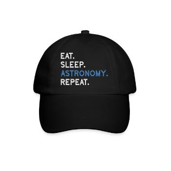 Eat Sleep Astronomy Repeat - Baseball Cap - black/black - Front
