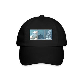 ice bather winter bather cold winter swimmer polar bear - Baseball Cap - black/black - Front