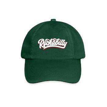 Texte de police Rockabilly - Casquette classique - vert bouteille - Devant