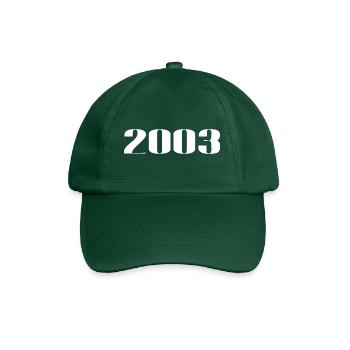 2003 - Geschenk geboren im Jahr 2003 - Baseballkappe - Flaschengrün - Vorne