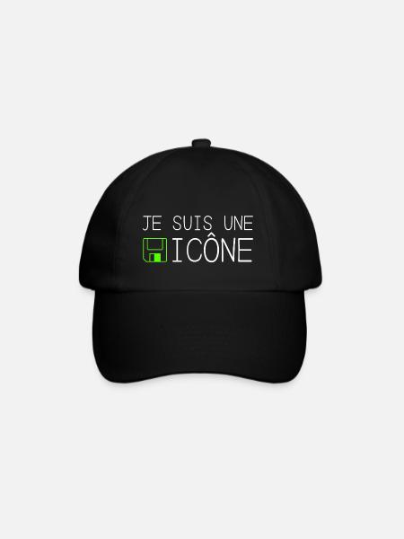 Je suis une icône - Casquette classique - noir/noir