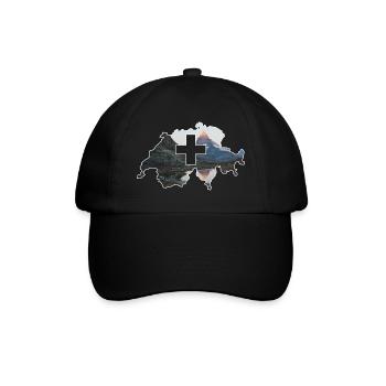 Suisse - Casquette classique - noir/noir - Devant