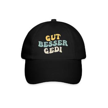 Gut Besser Gedi - Baseballkappe - Schwarz/Schwarz - Vorne