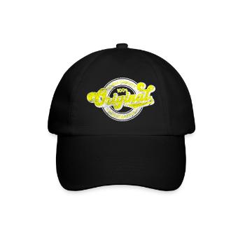 Original denim qualité rétro vintage jaune blanc - Casquette classique - noir/noir - Devant