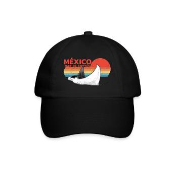 Mexiko Mantarochen - Baseballkappe - Schwarz/Schwarz - Vorne
