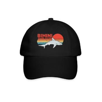 Bimini Bull Shark Diving - Baseball Cap - black/black - Front